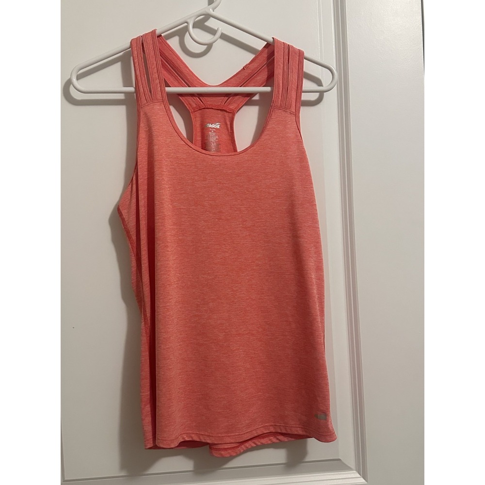 Avia Women's Tank Top Coral Pink Size M Racerback Sleeveless‎ Athleisure Workout